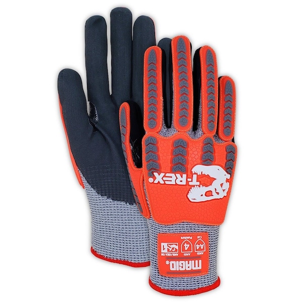 T-REX TRX443 Foam Nitrile Palm Coated Low-Profile Impact Glove
